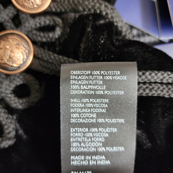 FREE PEOPLE Decorated Officer Black Vest - Picture 14 of 16